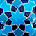 Geometric B - n18 / blue, dark blue