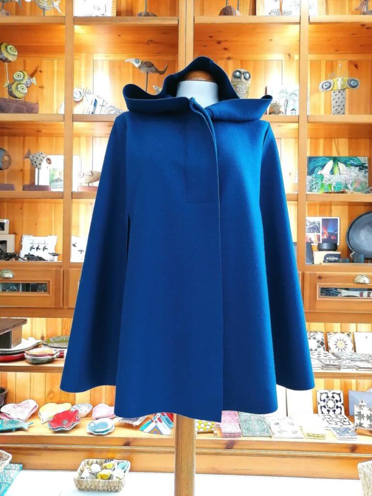 Split cape hood - blue