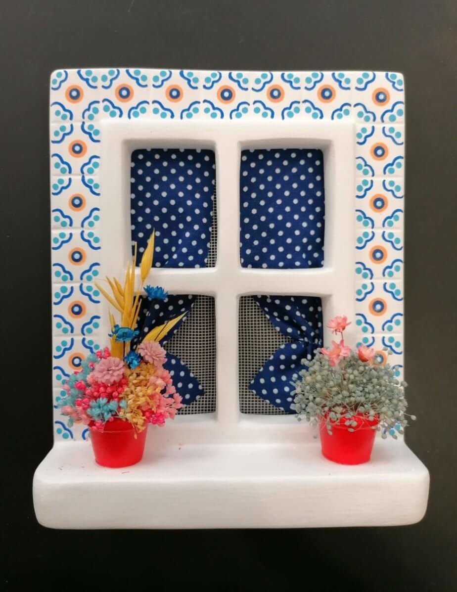 Ceramic colorful miniature window  #15