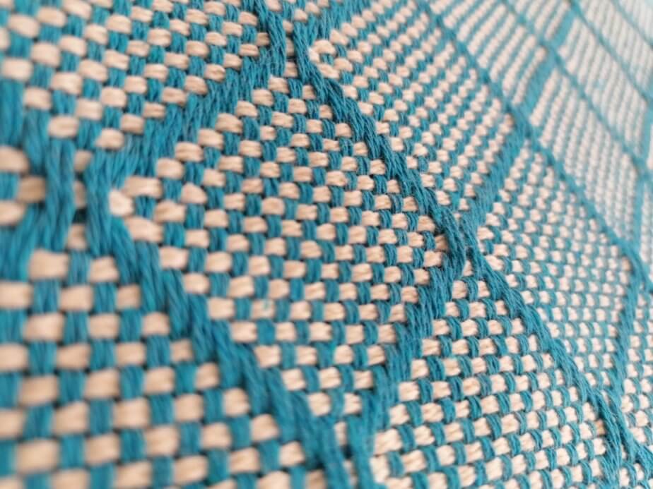 Cotton Blankets - Turquoise Blue Tile