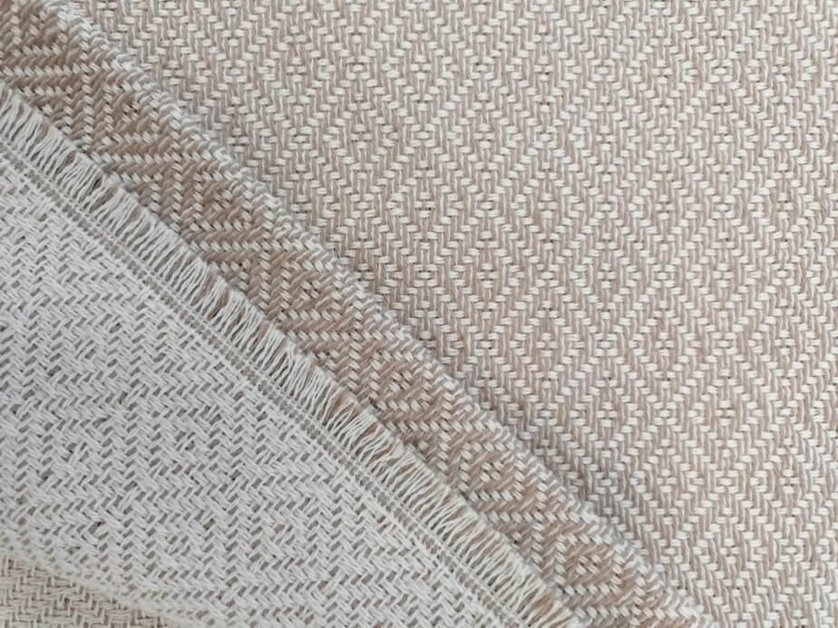 Cotton Blankets - Beige Diamond - detail