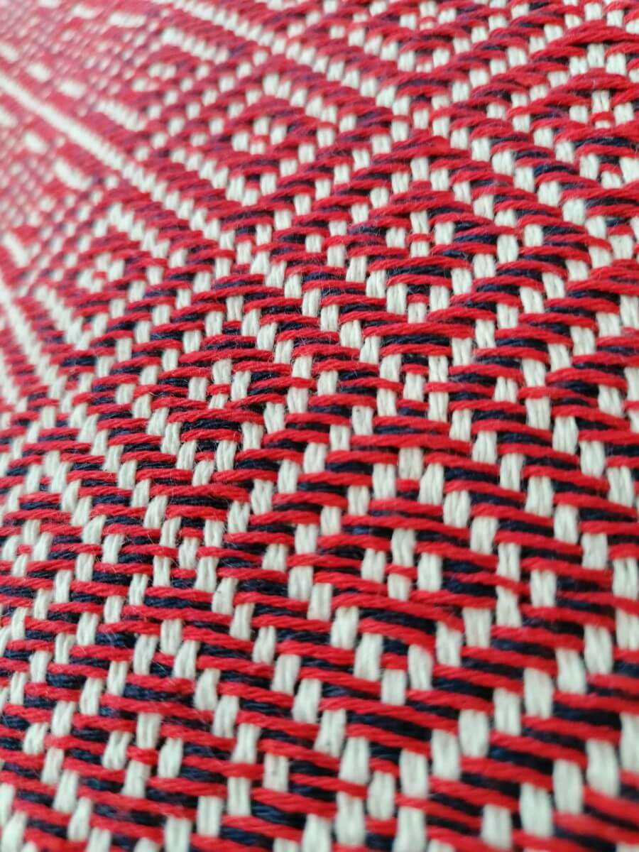 Cotton Blankets - Dark Red Diamond