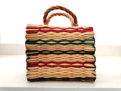 Traditional Portuguese mini reed basket