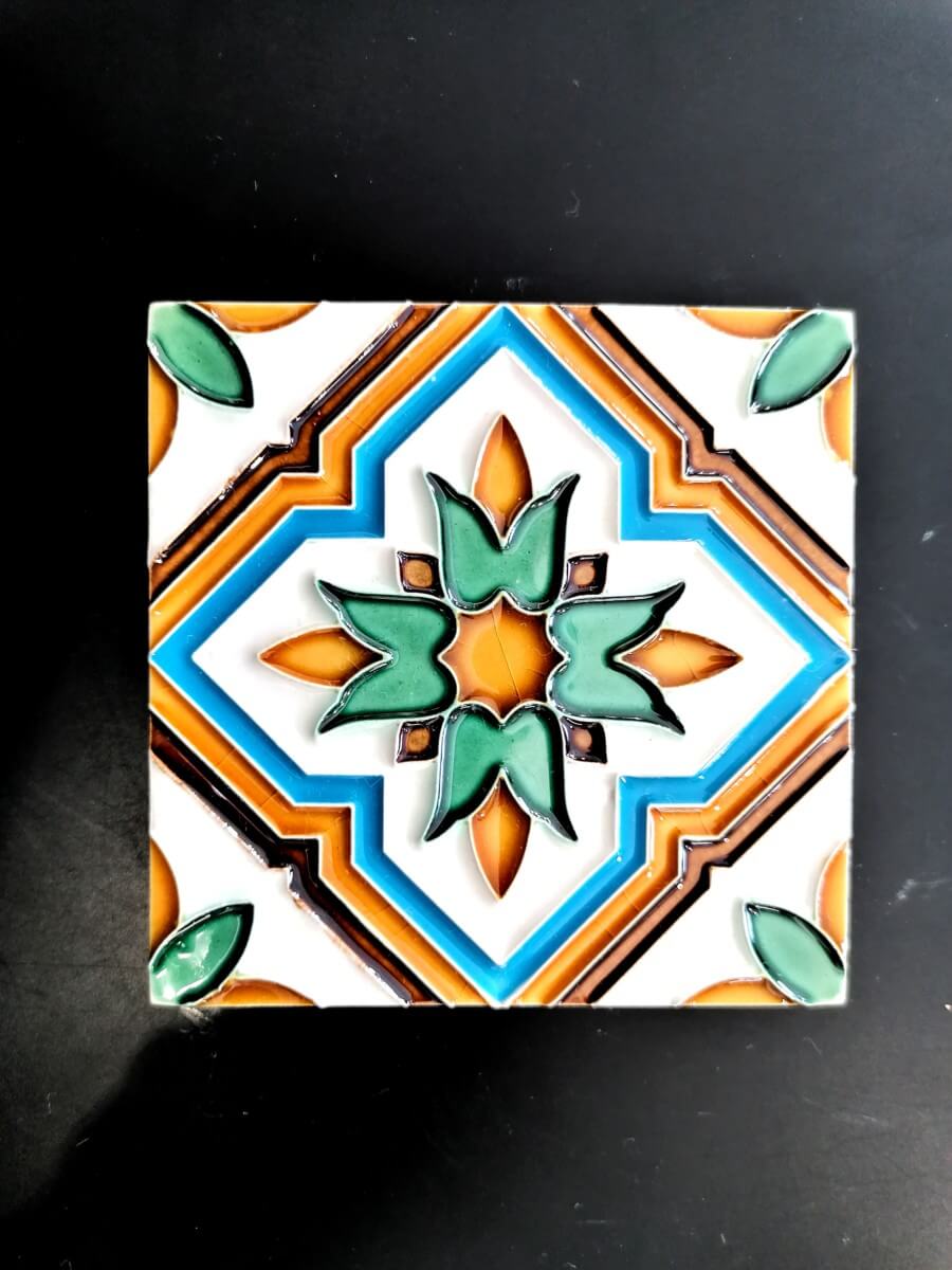 Hand Painted Tile (8,5x8,5cm) - SN6